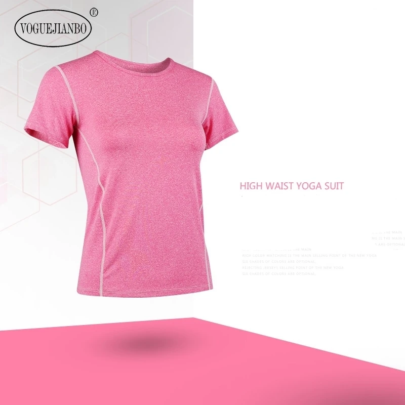 2020 poletje kratka sleeved vrhu znoj-absorbent hitro sušenje t-shirt aerobika telovadnici športne teče oblačila plus velikost svoboden футболка
