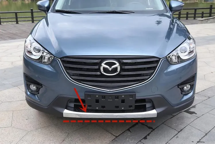 Za Mazda CX-5 2013-2016 ABS Chrome Sprednji in zadnji odbijač trim člen Anti-Zbadanje varstvo Okras avto dodatki