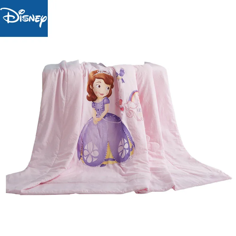 Disney poletje odeja klimatska naprava tolažnik za otroke posteljo dekor 150x200cm poliester sophia pink princess vroče prodaje popust