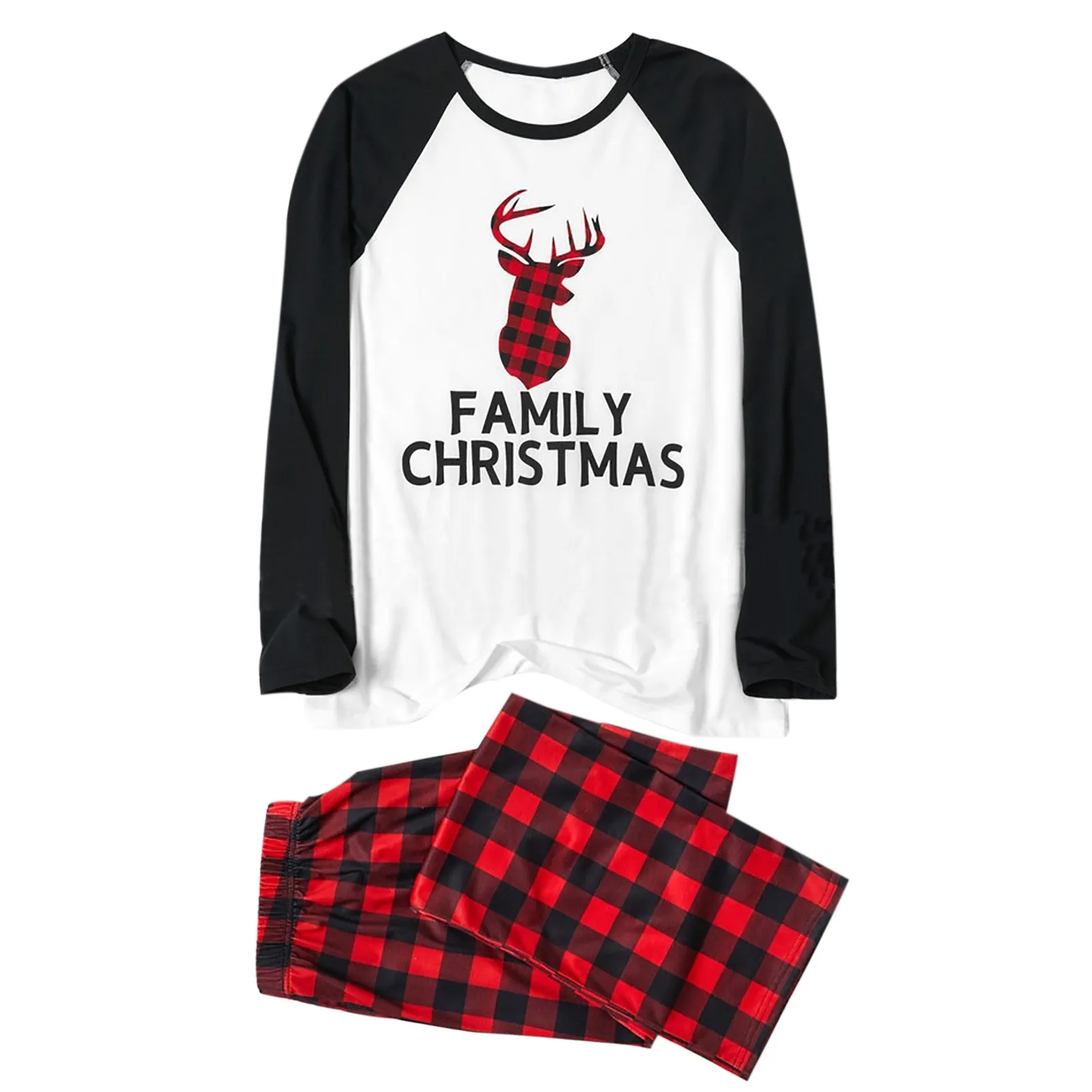 Dopust Družina Obleke Božič Moški Oče Natisnjeni Bluzo Vrhovi+hlače Božič Družinski Ujemanje Pižamo določi Modni Toplo Družinsko Obleke