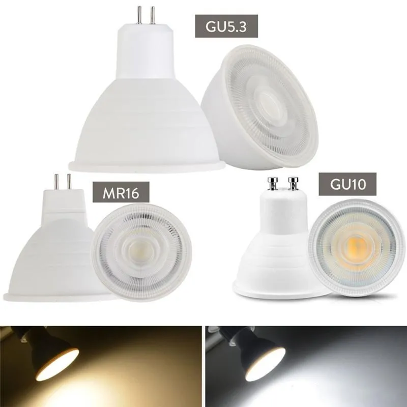 LED svetilka MR16 GU10 GU5.3 E27 Žarnica E14 6W 110V 220V 240VLampada LED lučka Kondenzatorja Razpršitev Pozornosti Varčevanja z Energijo