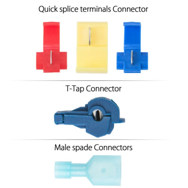 67Pcs AWG Hitro Splice Solderless Tapnite Žice in T-Tapnite Električni Priključek Komplet z ohišjem