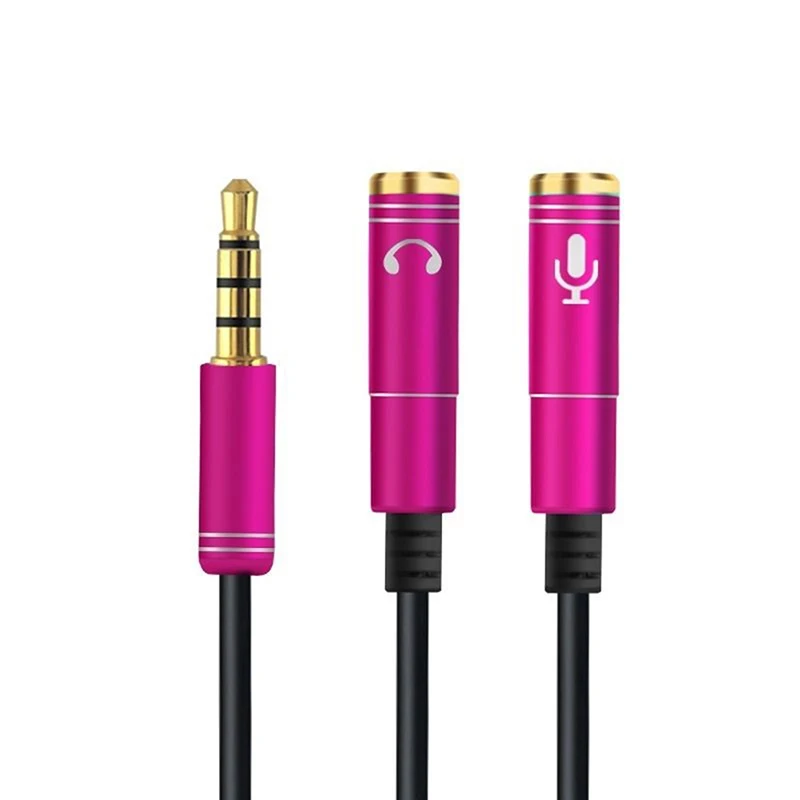 3,5 mm, 1 do 2 Dvojno Y Razdelilnik Avdio Kabel Adapter za Slušalke Priključek za Slušalke Visoke Kakovosti