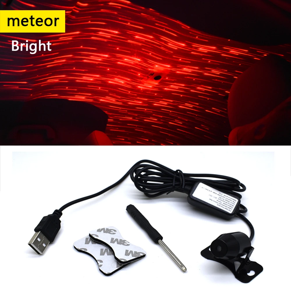 1Pcs LED USB Plug DJ Mini Barvit Glasbeni Zvok Svetilka Vzdušje Svetloba, laser star svetlobo Daljinskega upravljalnika Uživajte Božič Darilo