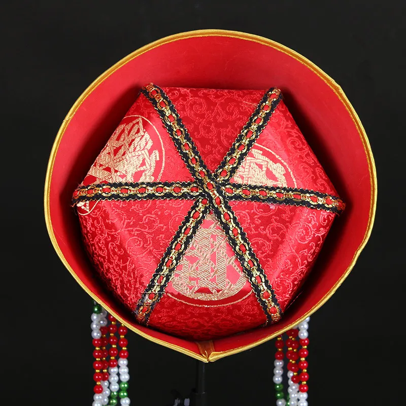 ženske rdeča mongolsko skp lepa mongolsko klobuk mongolsko kopalke dodatki poroko neveste skp princesa cosplay glavo obrabe