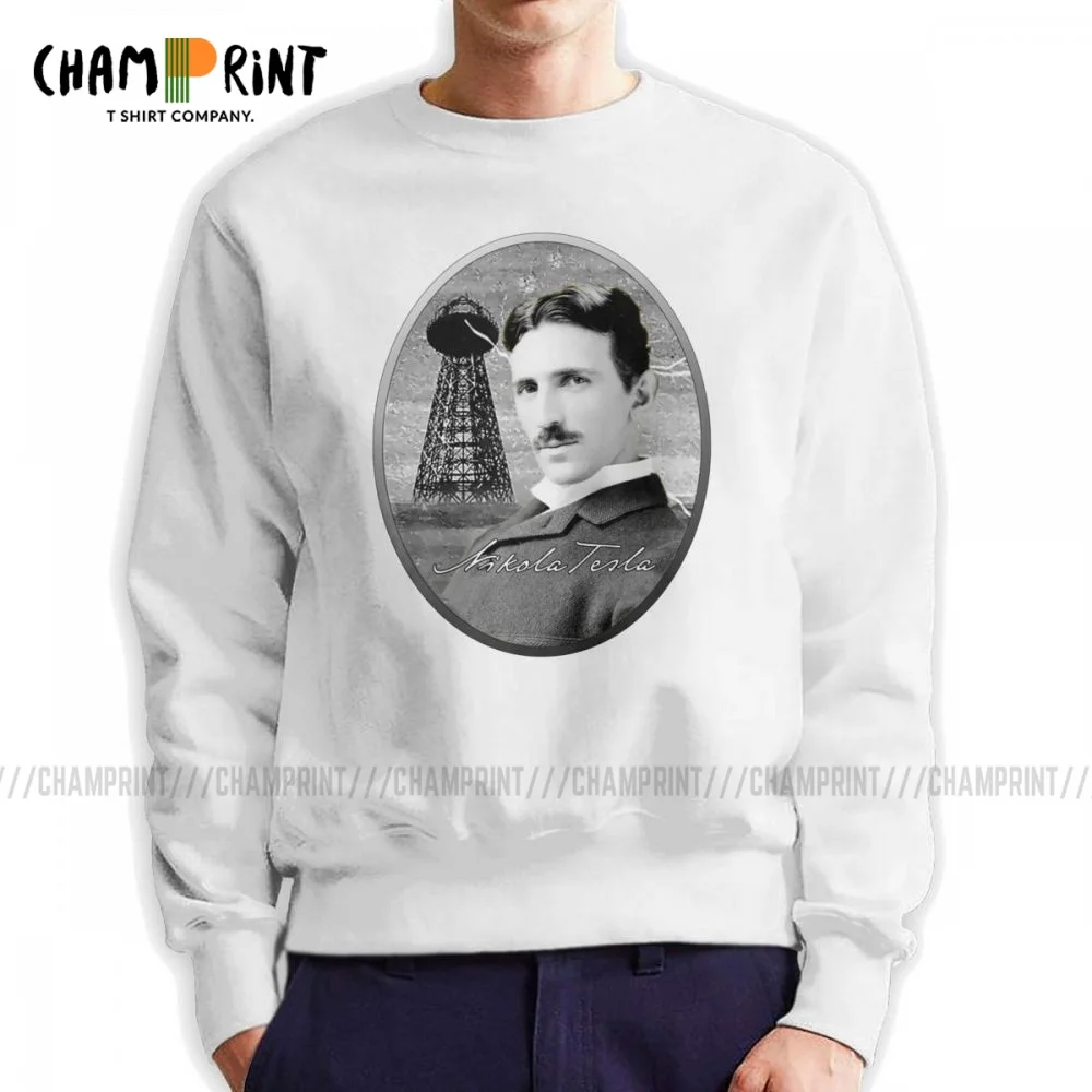 Moški Nikola Tesla Legende Znanosti Serije Hoodie Električne Energije Fizik Geek Nerd Majica Cool Visoke Kakovosti Puloverju Oblačila
