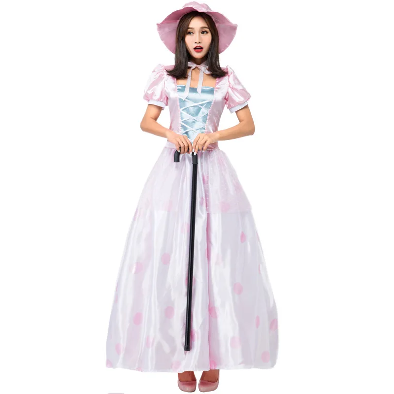 Nov roza lutka cosplay obleko Japonski roza princesa obleko Shepherdess
