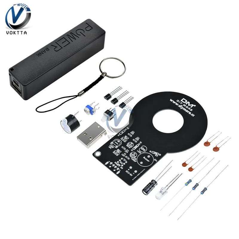 DIY Komplet Detektor Kovin Komplet Elektronskih Kit DC 3V-5V 60mm brezkontaktno Senzor Odbor Modul Detektor Kovin 18650 USB Power Bank Primeru