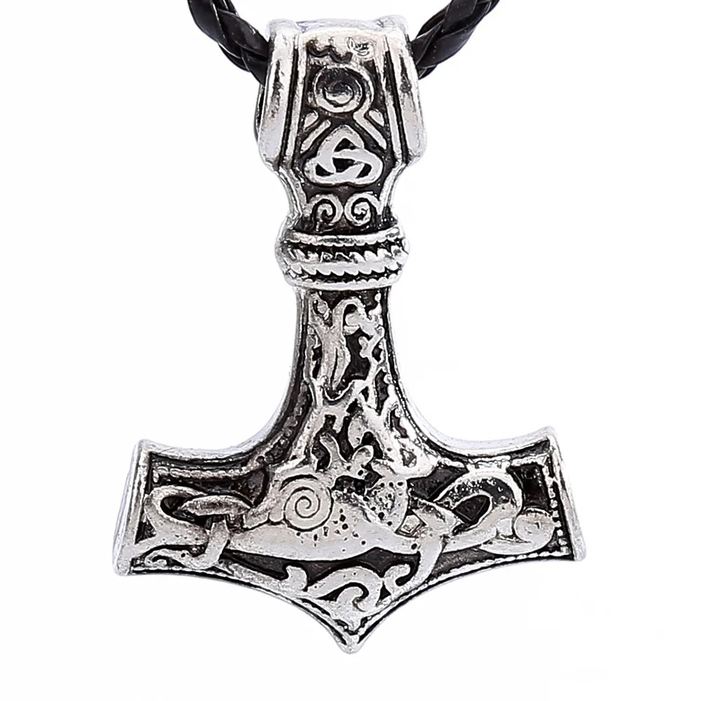 Dropshipping 1pcs thor je kladivo mjolnir ogrlico, obesek, viking skandinavskih norse viking ogrlica iz nerjavečega jekla verige