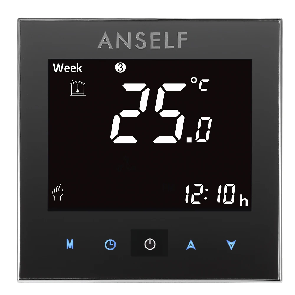 Thermoregulator Zaslona na Dotik Gretje Termostat za Toplo Tla, Vodo, Ogrevanje na Sistem Termostat 16A 110~240V