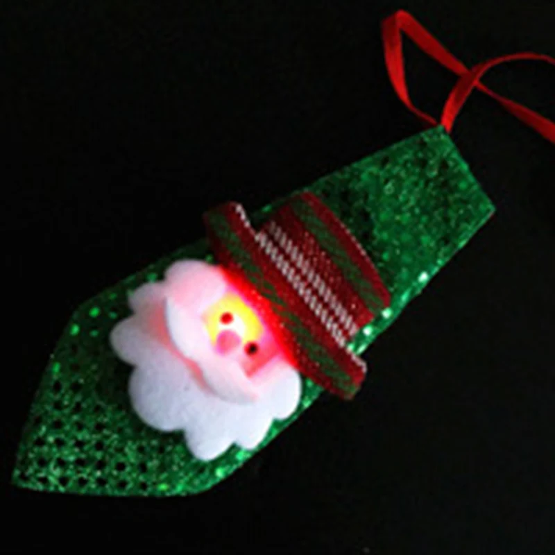 Božič Kravato S Svetlobo Nosijo Sijaj Kravato Za Počitnice Obleko Uspešnosti Rekviziti Vroče