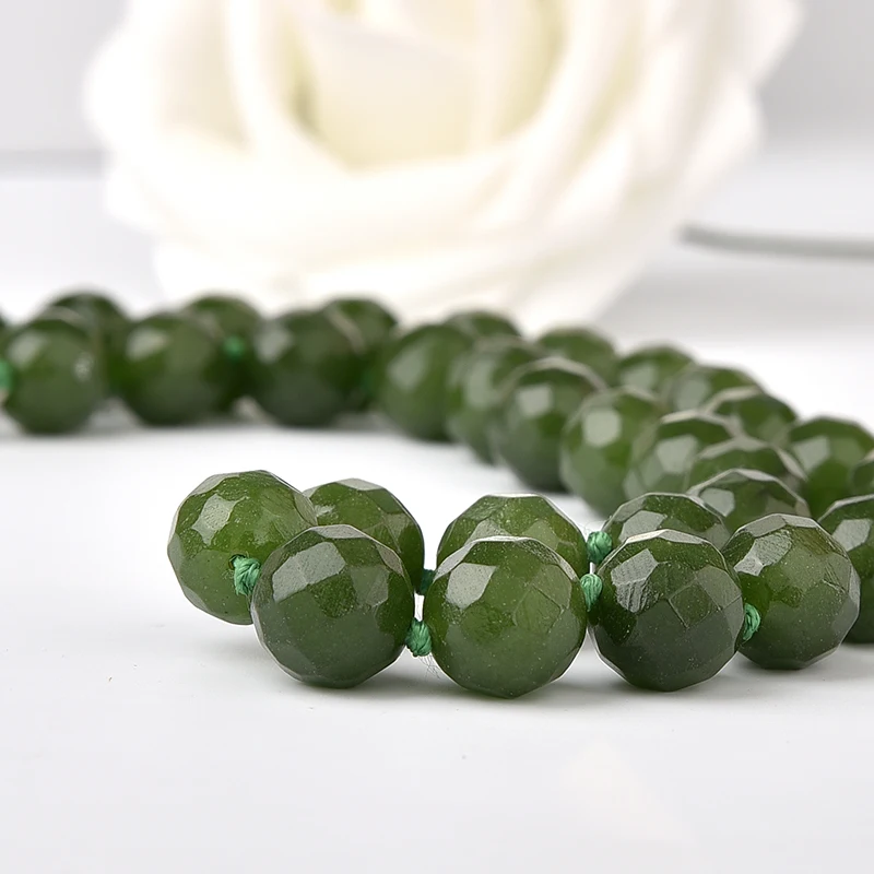 Satiation in nemoteno Žogo Zelena 12 mm Poldragi Tajvan jasper vroče prodajo žensk lady nakit ogrlica.