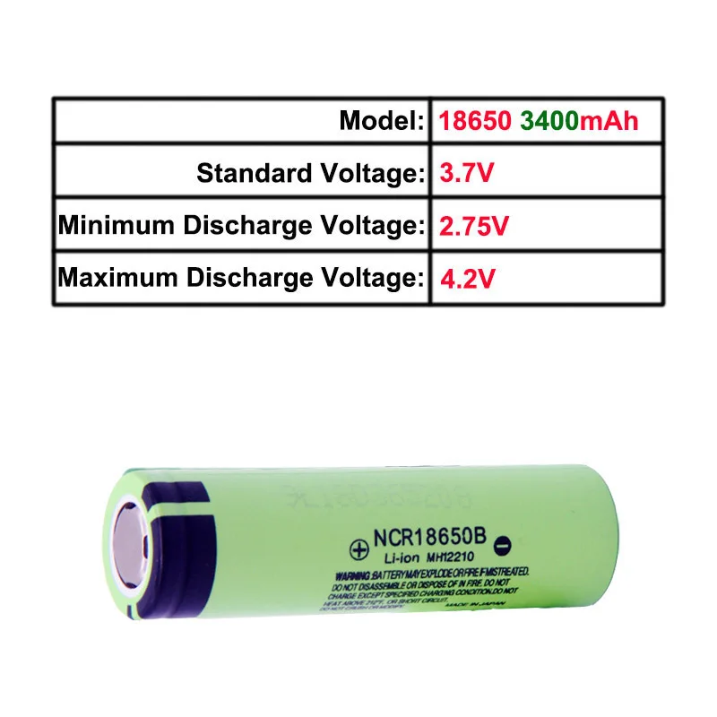 MJKAA 10/20PCS Izvirno NOVO NCR18650B 18650 3,7 V 3400mAh Litijeva Baterija za ponovno Polnjenje za Svetilka Li-ion Baterije
