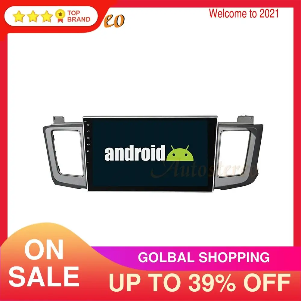 DSP Android 9.0 4 GB Avto, GPS Navigacija Za Toyota RAV4 2012-Avto Multimedijski Predvajalnik Auto Radio magnetofon Ne CD Predvajalnik DVD-jev