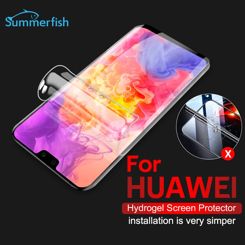 Summerfish Zaščitna Hydrogel Film Za Huawei P10 P30 Lite P20 Pro Screen Protector Za Huawei Mate 10 20 Pro Film Ni Stekla