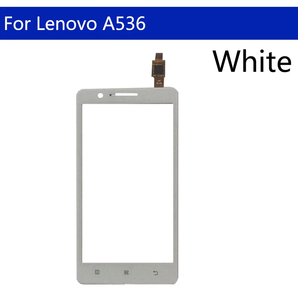 Zaslon na dotik Za Lenovo A536 536, Zaslon na Dotik, Računalnike Zaslon LCD na Sprednji Steklena Plošča, Zamenjava Senzorja 5.0 palčni