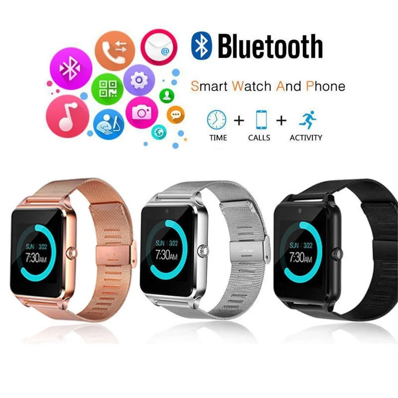 Mens Bluetooth Pametne Ročne ure Z60 Šport Gledam Pedometer Sedečega Spomnite Android Smart Pazi za Otroke, Ženske, Moške montre homme