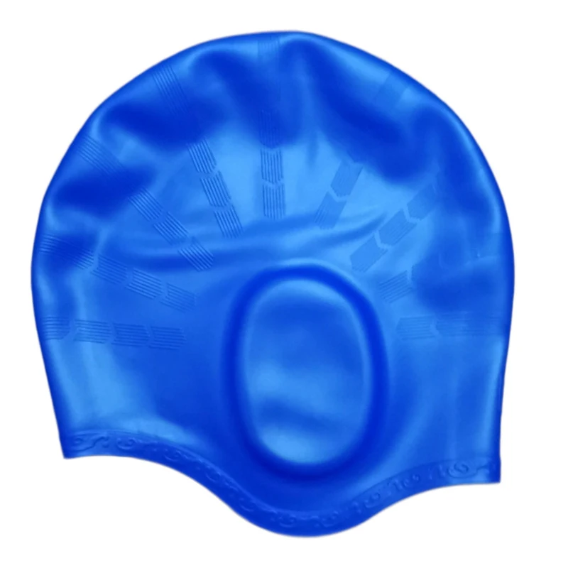 Elastično Vodotesno PU materiala Zaščititi Ušesa Dolge Lase Šport Plavati Bazen Klobuk Plavanje Skp Brezplačno velikost za Moške & Ženske Odrasle