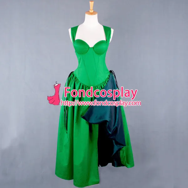 O Obleko Zgodba O S Modrc Zelena Bombažna Obleka Cosplay Kostum Prilagojene[G743]