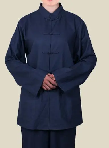 UNISEX perilo temno modro postaviti obleke, uniforme meditacija budistični menihi opat nuna obleke, kompleti oblačil