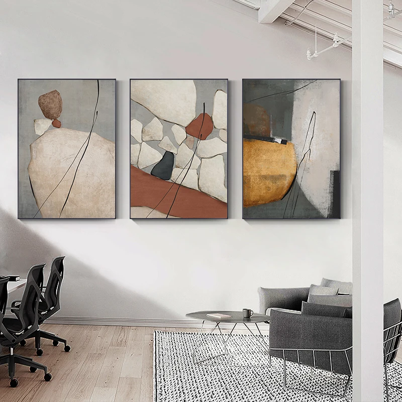 Marmor Povzetek Barvo Stene Art Moderne Platno Barvanje, Tiskanje Geometrijo Plakat Sliko za dnevno Sobo Nordijska Doma Dekor