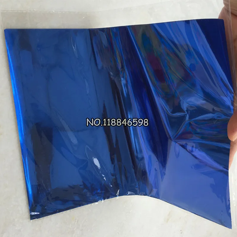 50Pcs 20x29Cm A4 Modra Barva Vroče Kovanje, Folija, Papir za Trdi Polje in Plastičnega Materiala