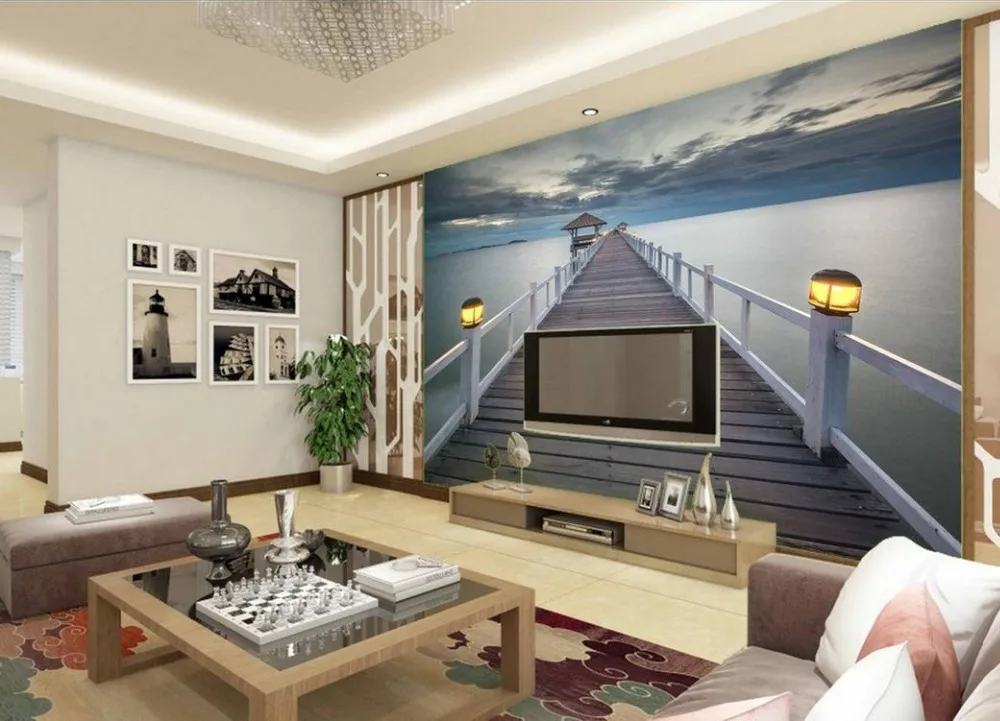 Lep Harbour Bridge 3D stereoskopski TV sliko za ozadje dnevna soba spalnica 3d fotografije za ozadje Dekoracijo Sten