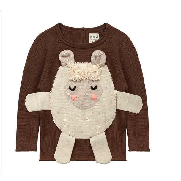 Vroče jeseni in pozimi otroški pulover hooded Baby Dekle suknjič Evropske otrok bombaža, pletene cardigan ovce