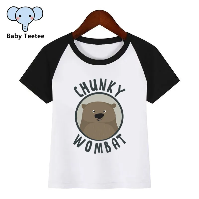 Otrok Nova Risanka Wombat Lep Anime Tiskanja Otroci T-shirt Baby Otroci Smešno Oblačila Otrok Poletje T-shirt