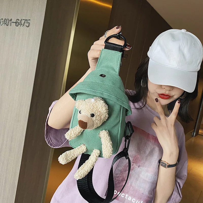 Vrečko 2020 nova trendovska moda široko naramnico messenger bag ženska torba divje ins platno torba korejski prsih vrečko
