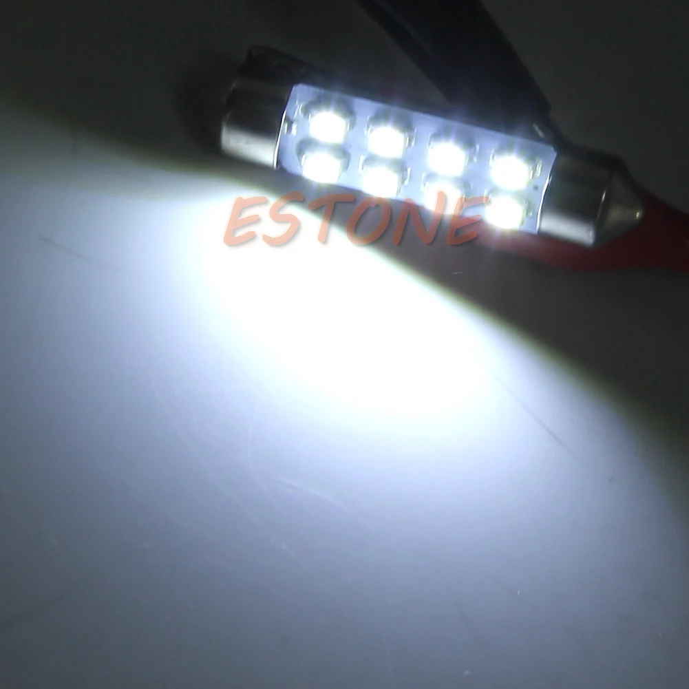 41mm 8 3528 LED Super Svetla Notranjost Avtomobila Svetlobe Festoon Dome Zemljevid, Svetilko Streho Žarnica MOL