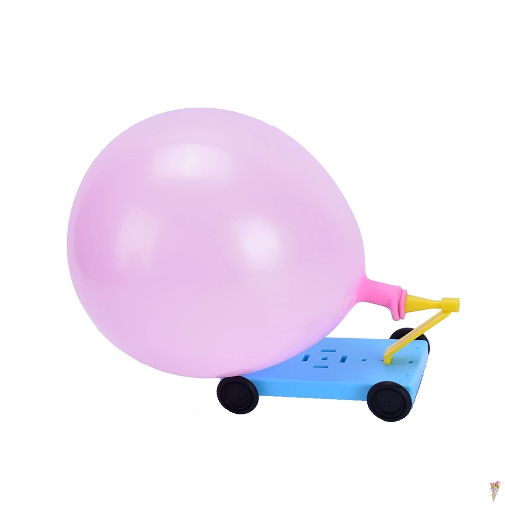 Fizikalnih Poskusov Domače Balon Recoil Avto DIY Materialov,dom, Šola, Izobraževalni Komplet Za Otroke Študentov