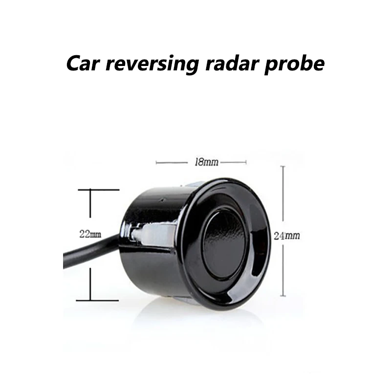 Avto Obračalni Radar Sonda 22 MM Nepremočljiva Anti-motnje 2,5 M. Sonda Linije Black Auto Parkirnih Senzorjev Detektor