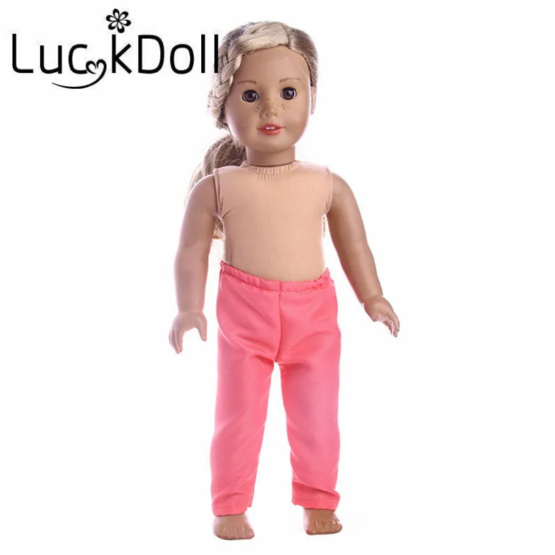 LUCKDOLL 4 Dokolenke Fit 18 Inch Ameriški 43 CM Baby Doll Obleke, Pribor,Dekle, Igrače,Generacije,Darilo za Rojstni dan