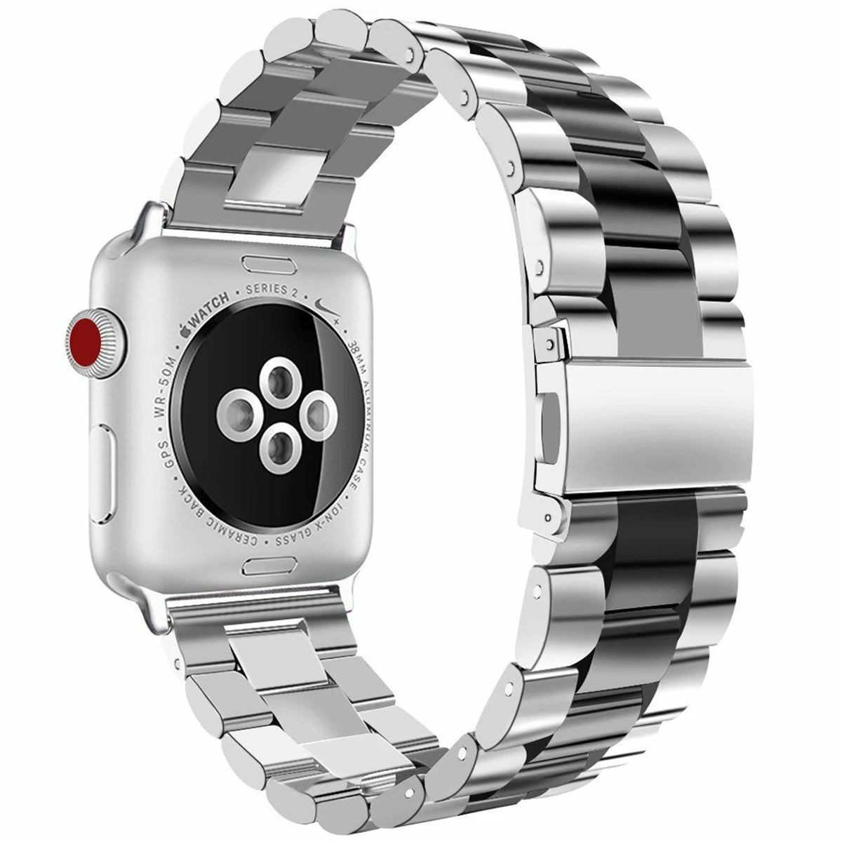 Iz nerjavečega Jekla Watch Pasu Trak Zamenjava Zaponko Watch Zapestnica Trakov Za Apple Watch 38 mm do 42mm