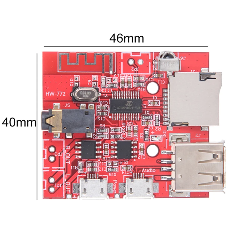 Bluetooth Audio Sprejemnik Odbor USB Zvočno Kartico 3Wx2 Ojačevalnik, U Disk Podporni