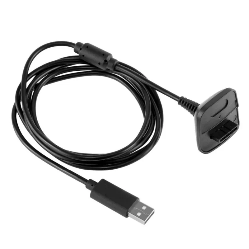 2 v 1 Polnilnik USB Kabel Kabel Kabli Za Microsoft Xbox 360 Polnjenje USB Žična za XBOX360 Krmilnik Video Igre Pribor
