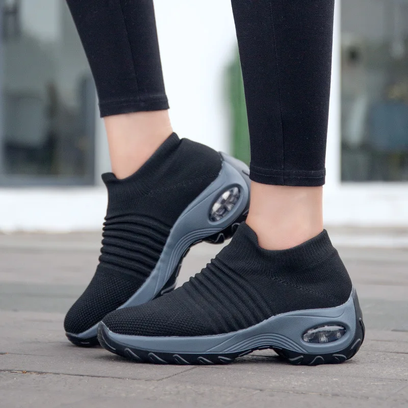 Ženske Hoja Čevlji Super Mehka Povečanje Višine Potovanja Čevlje za na Prostem -MX8