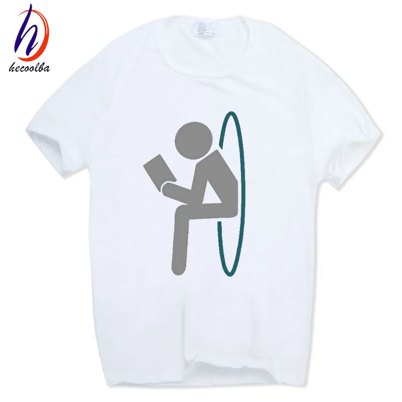 Azijske velikost 2020 Moški Ženske Tiskanje Portal logotip Smešno T-shirt Kratek rokav O-Vratu Ulične Video Igre Tshirt HCP506