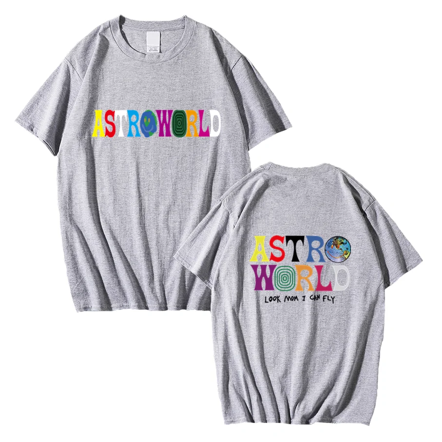 2020 Nov Modni Hip Hop Majica s kratkimi rokavi Moški Ženske Travis Scotts ASTROWORLD Harajuku T-Shirts ki se ŽELIJO STE BILI TUKAJ Pismo Vrhovi