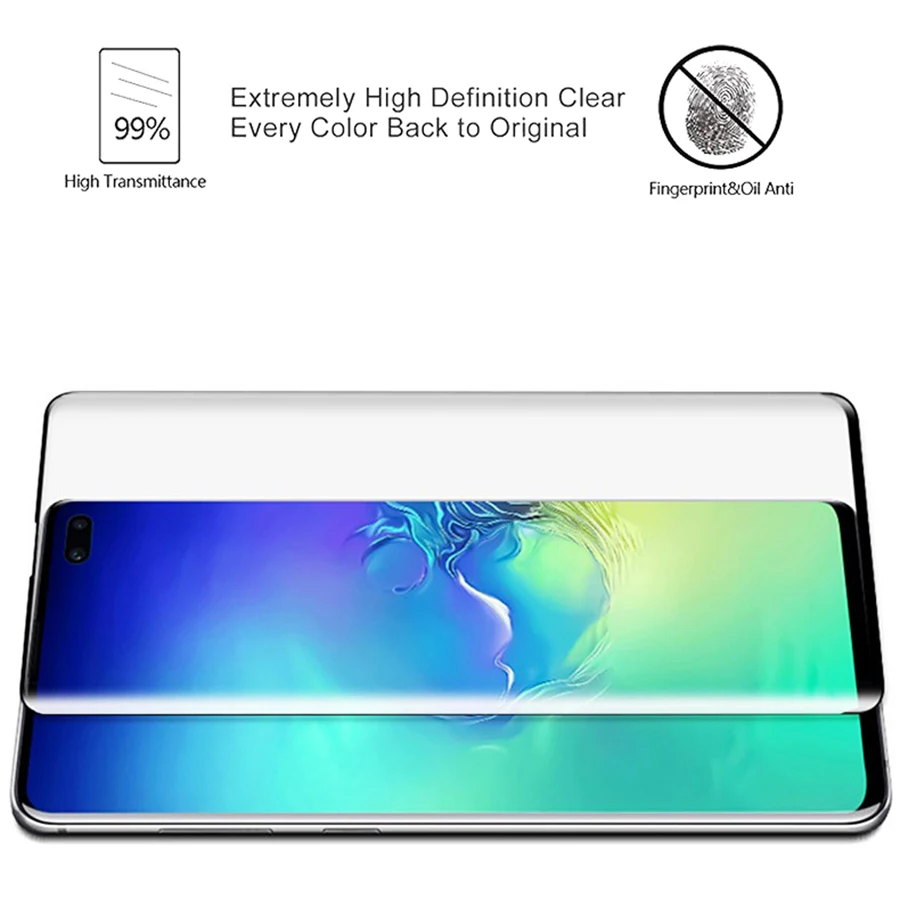 9D Ukrivljen Celoten Zaslon Zaščitna Stekla Na Za Samsung Galaxy S10 S10 Plus Film Za Samsung Galaxy S10e Lite, Kaljeno Steklo