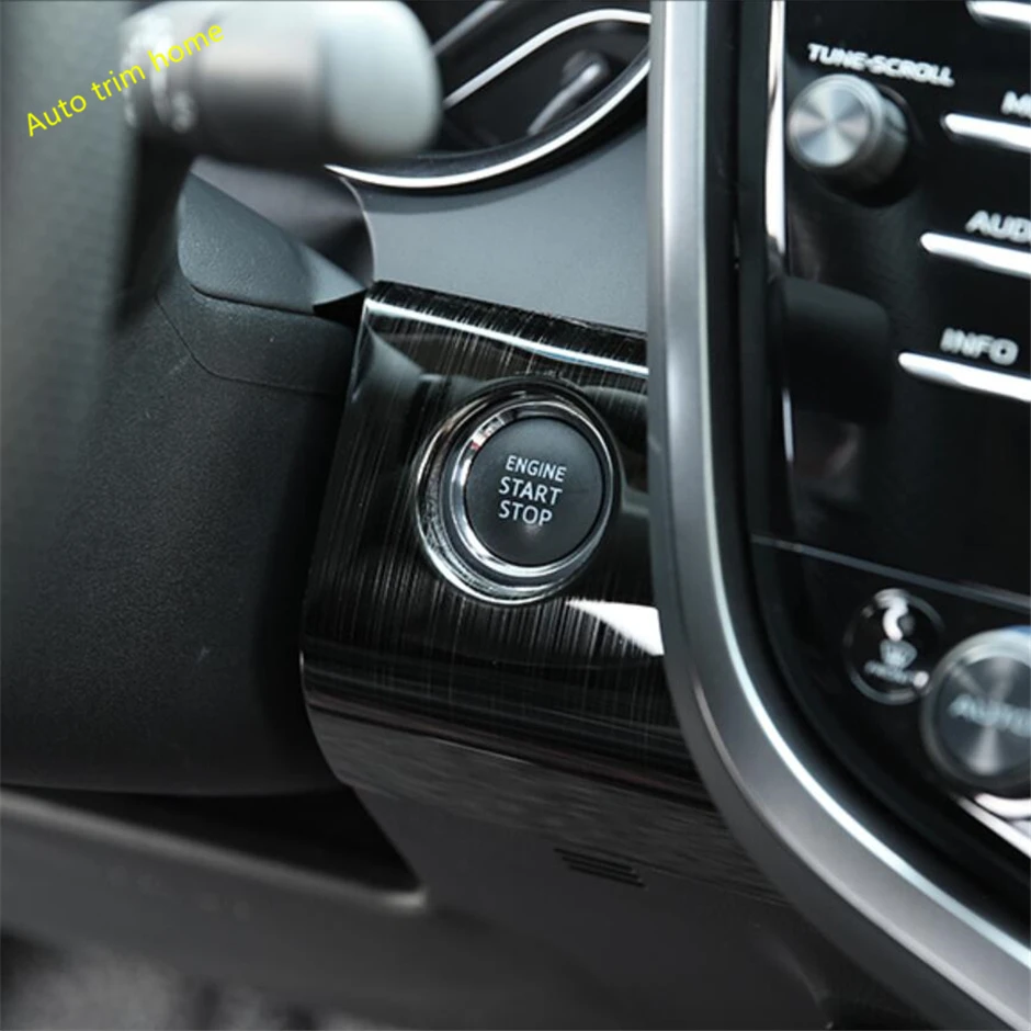 Lapetus En Gumb Engine Start Stop Tipka Luknjo Okvir Pokrova Trim Za Toyota Camry 2018 - 2020 Iz Nerjavečega Jekla Dodatki