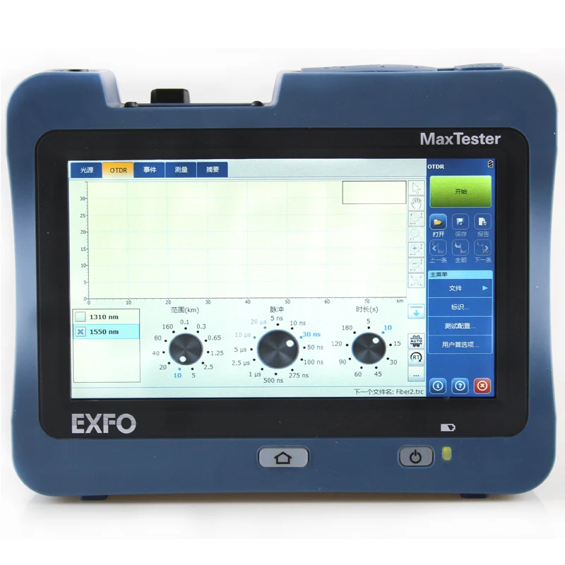 EXFO OTDR MaxTester-720C-SM-1310/1550dB-35/36dB Zaslon na Dotik MAX720C-IOLM Vlakna, Optični Časovnem Reflectometer