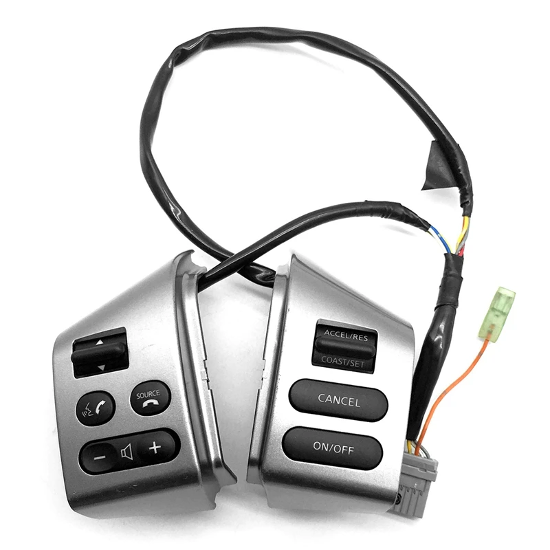 Par Volan Gumbi za Nadzor Smart Remote s Kabli Srebrni Gumb za Nissan SYLPHY LIVINa & TIIDA