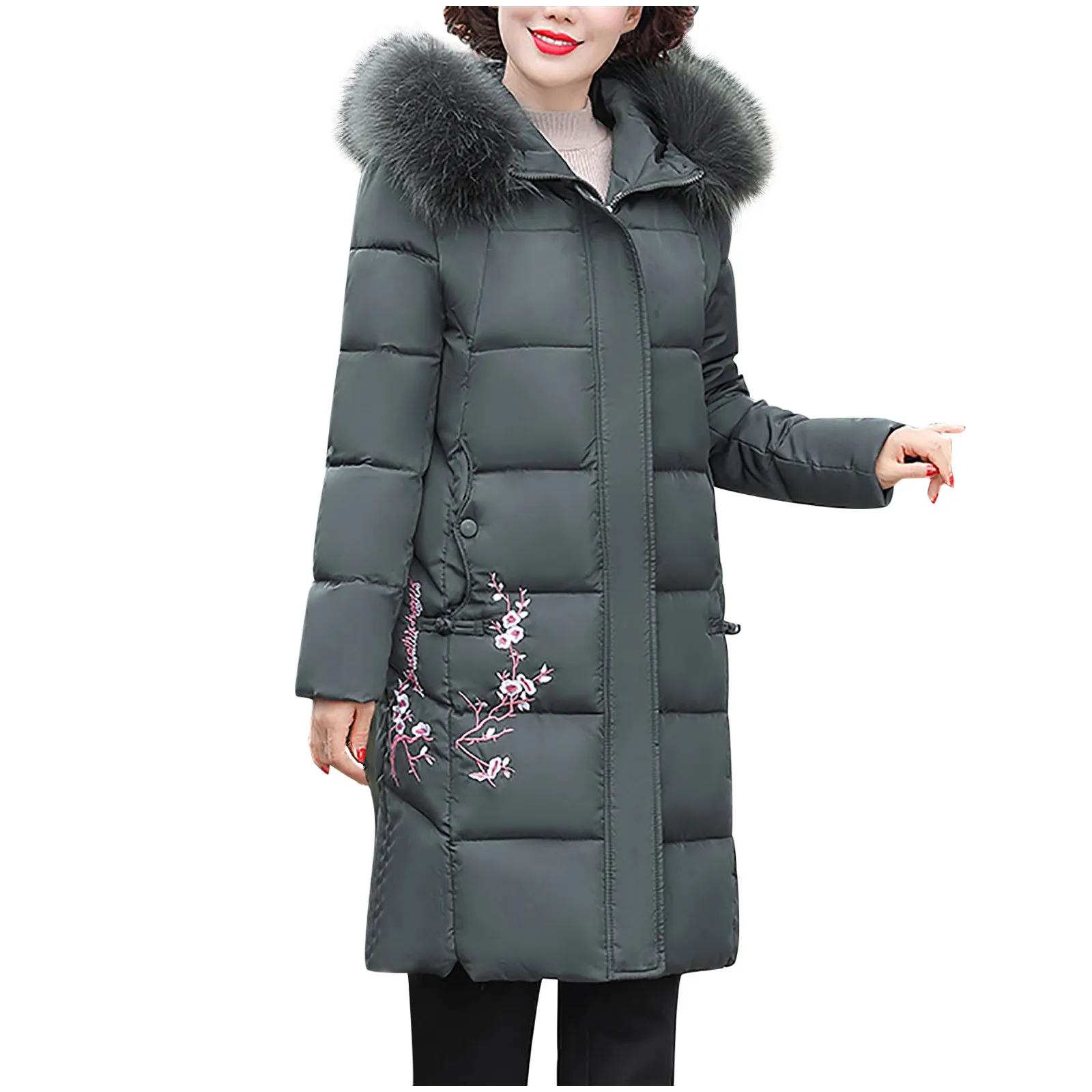 Ženske Zimske Plus Velikost Mid-Dolžina Slim Oblazinjeni Matere, Bombaž Plašč Ženski oblačila 2020 Elegantna Ženska Pozimi Toplo Coats