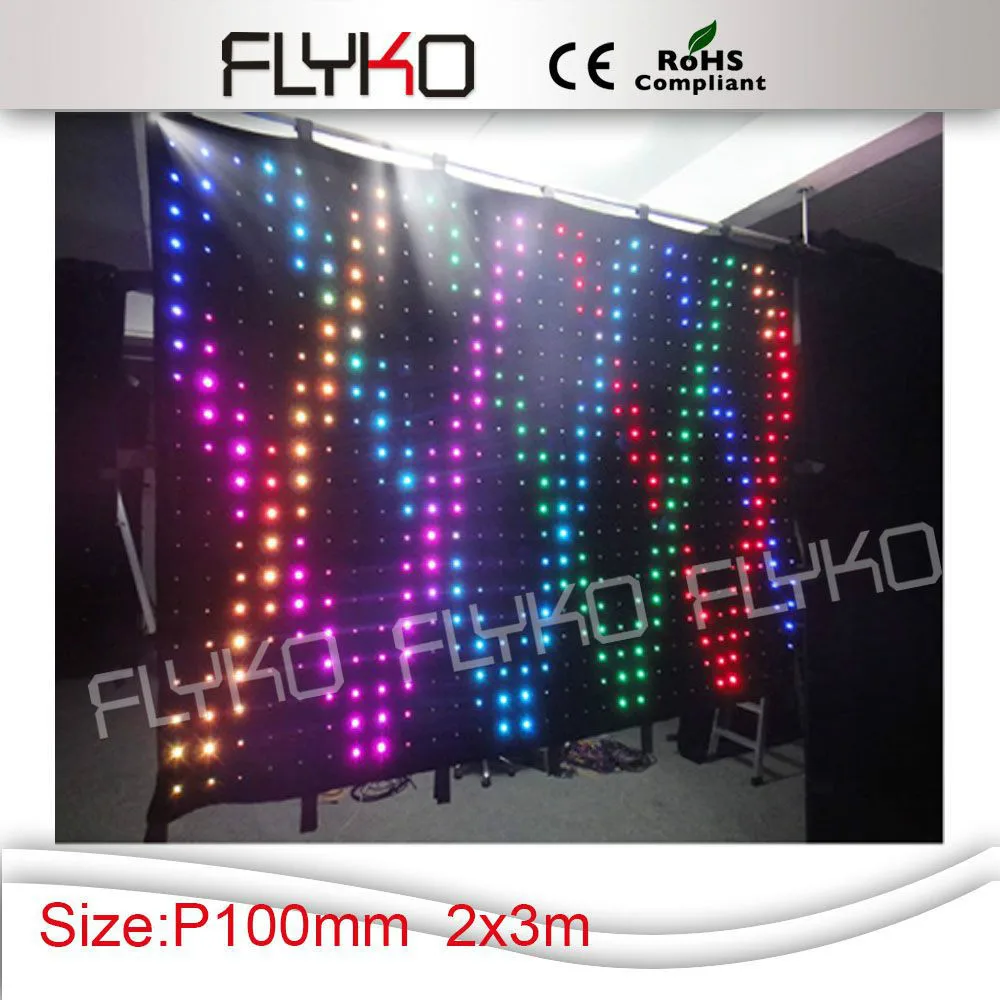 LED video fazi zavese video RGB barvno mehko led zaslon