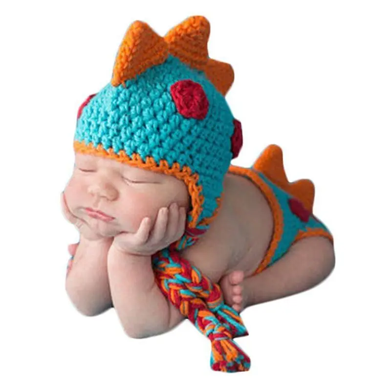 Crochet Baby Pletene Fotografijo Fotografija Rekviziti Ročno Baby Klobuk Plenic Obleko