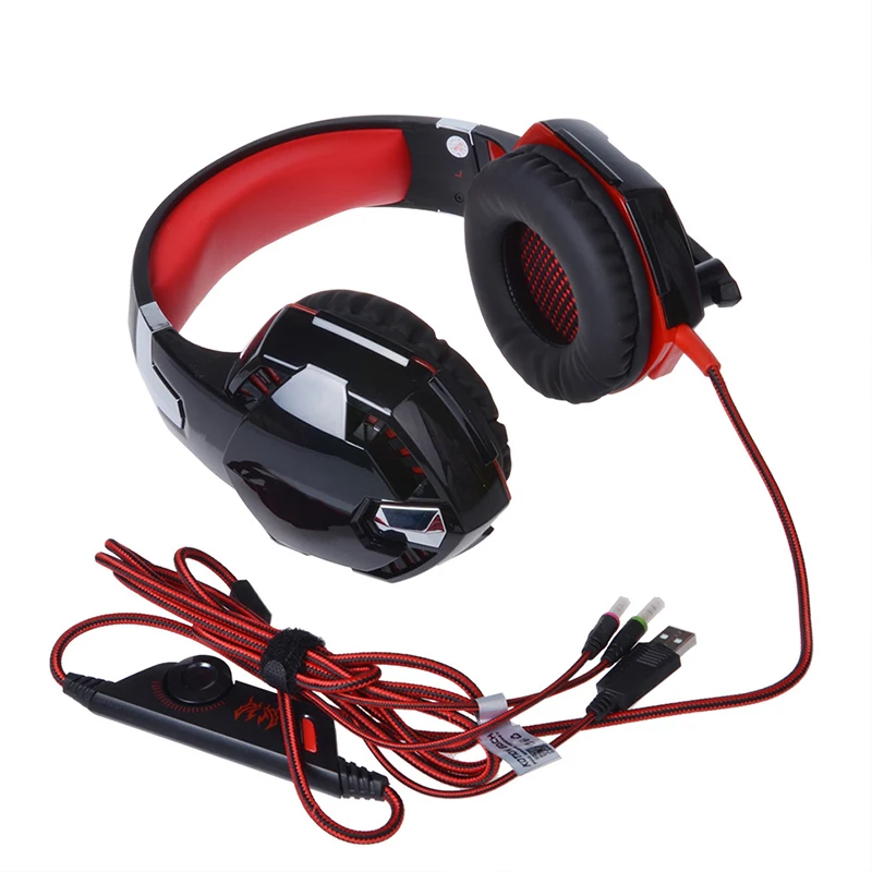 Stereo Bas Gaming Slušalke Slušalke z Mikrofonom za Računalniške Igre Pralni FKU66