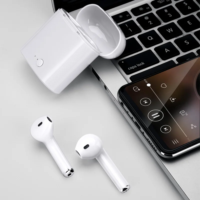 I7s tws Brezžične Slušalke Bluetooth 5.0 Slušalke šport Čepkov Slušalke Z Mikrofonom Polnjenje box Slušalke Za vse pametne telefone