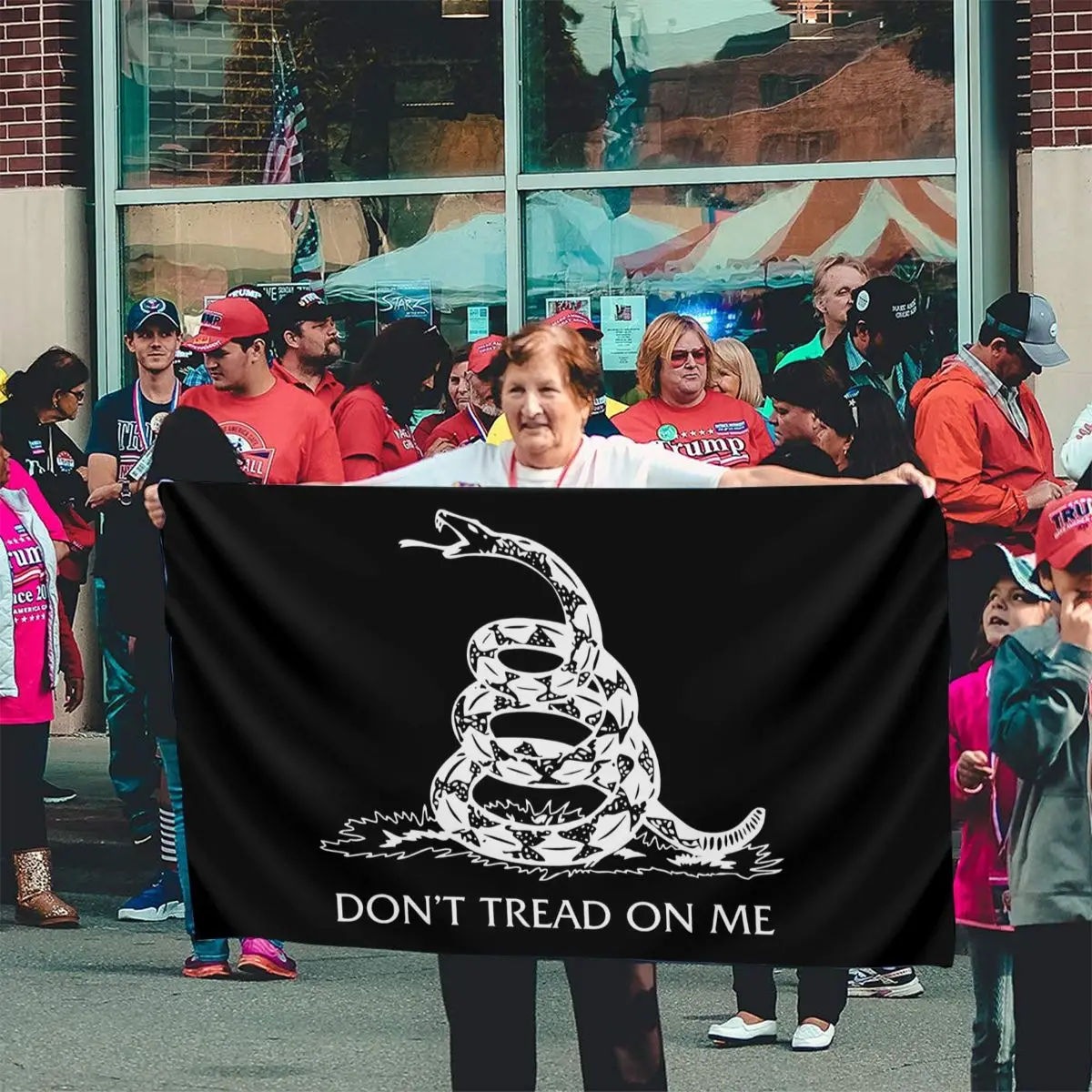 Dont Tekalne Plasti Na Meni Gadsden Zastavo Politično-Vojaška Ženska Ponos Pozimi Formalno Najnižje Cene Živali Prilagojene Zastavo